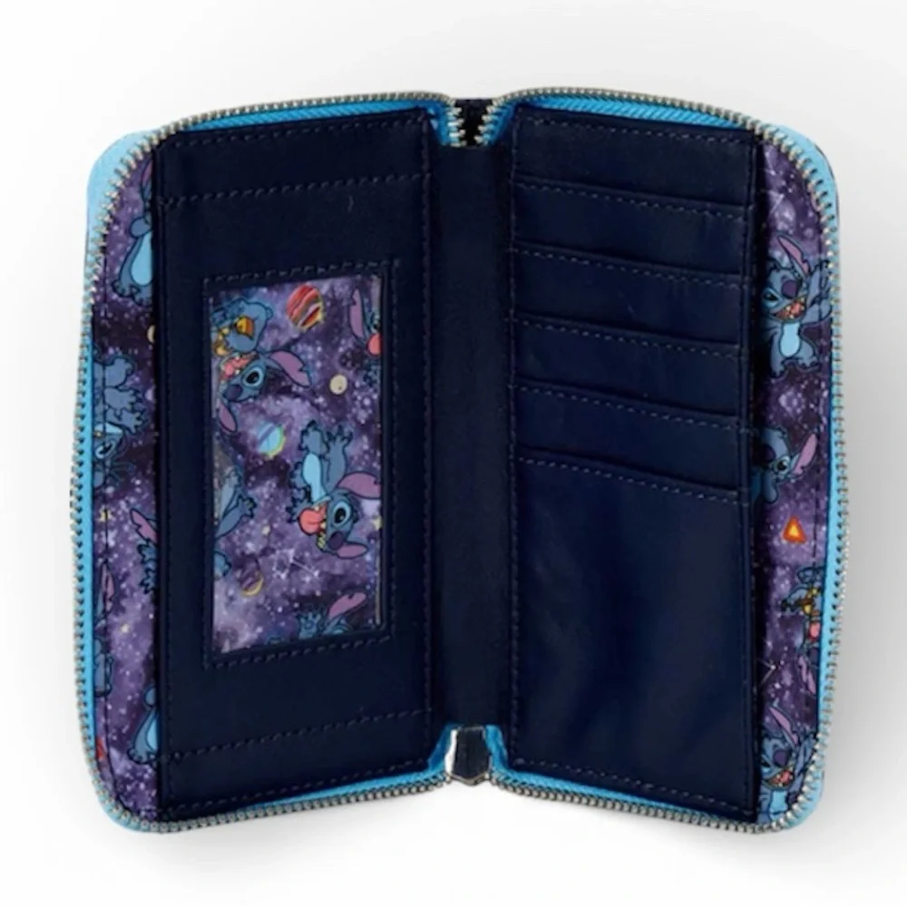 Loungefly Lilo & Stitch Space Adventure Glow in the Dark Zip Wallet - NWT